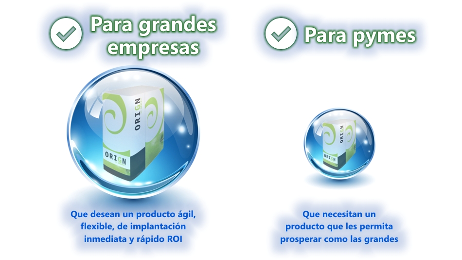 Para empresas grandes y pequeñas